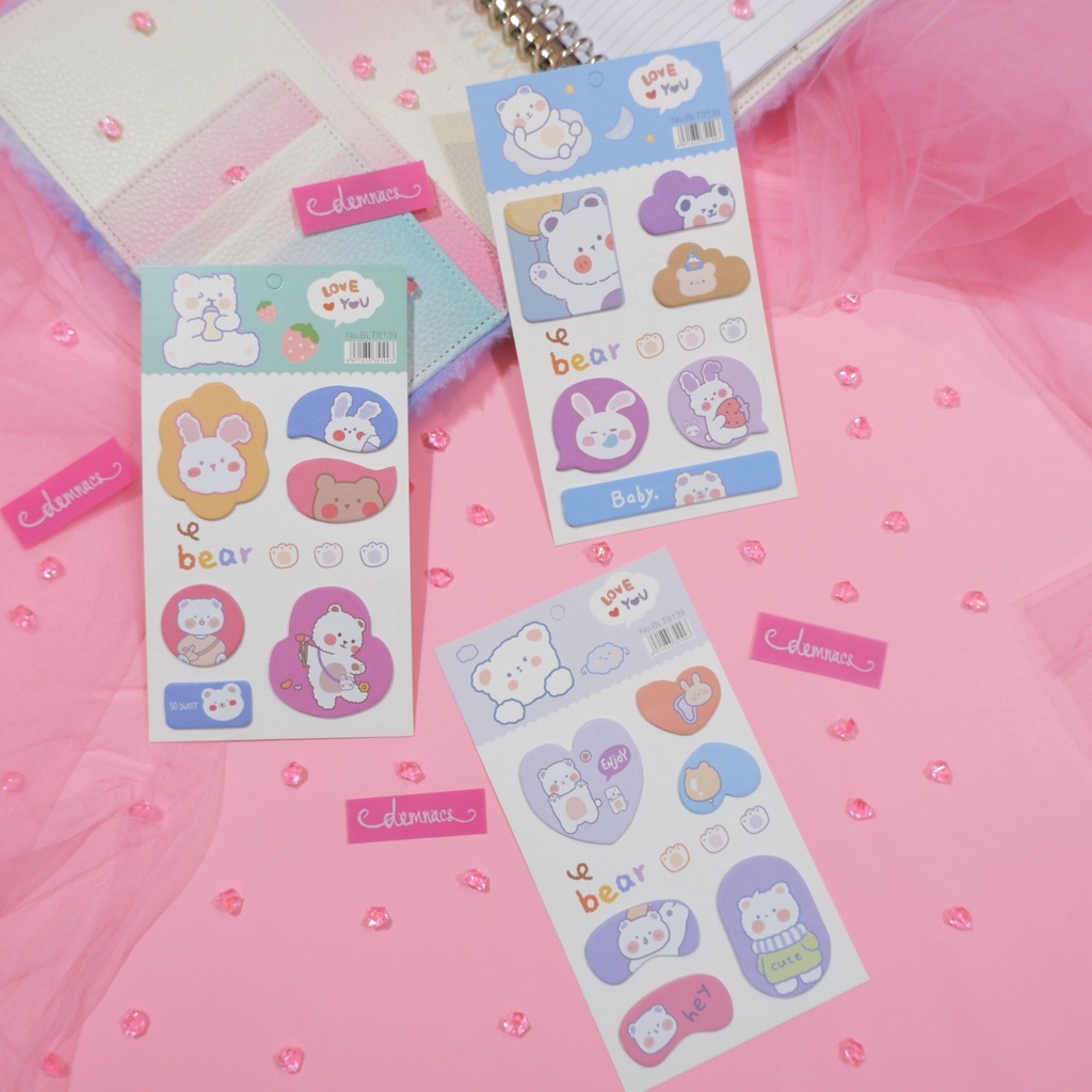

sticky notes / sticky marker / bookmark / memo / motif wbb sumikkogurashi pastel