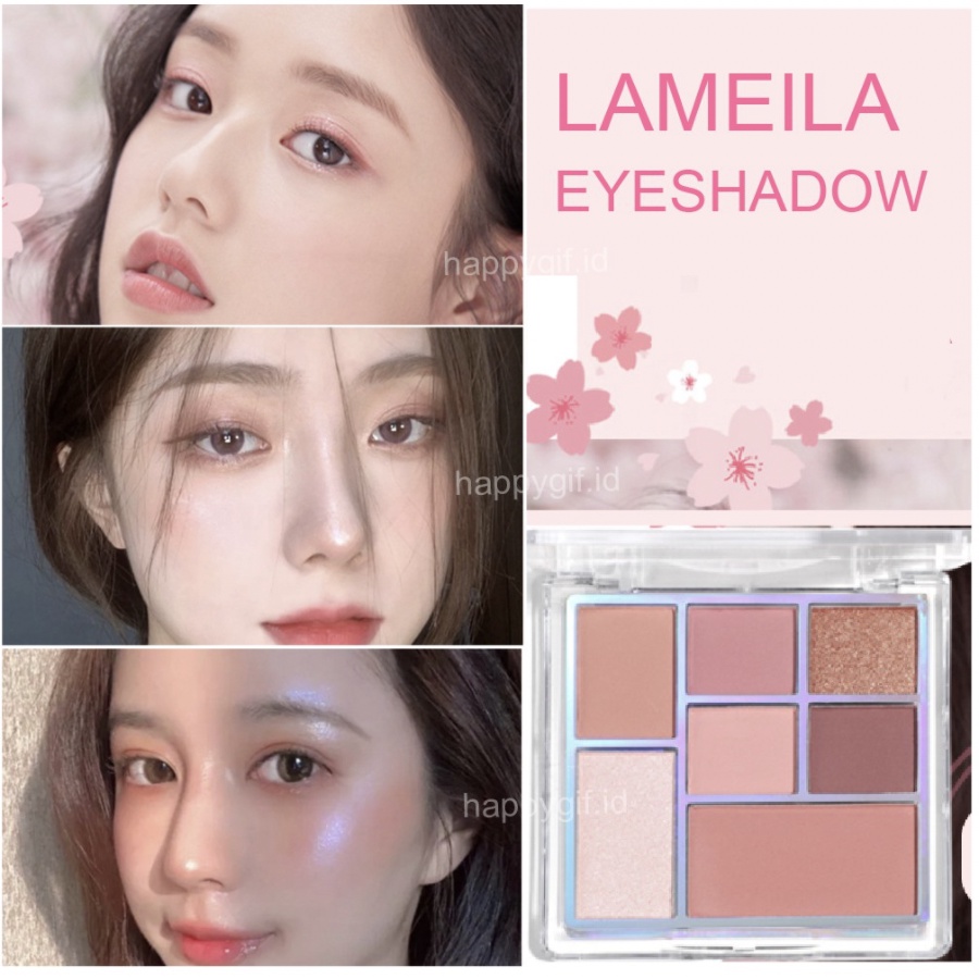 LAMEILA Eyeshadow Sakura 7 Colors Pallete City LA045