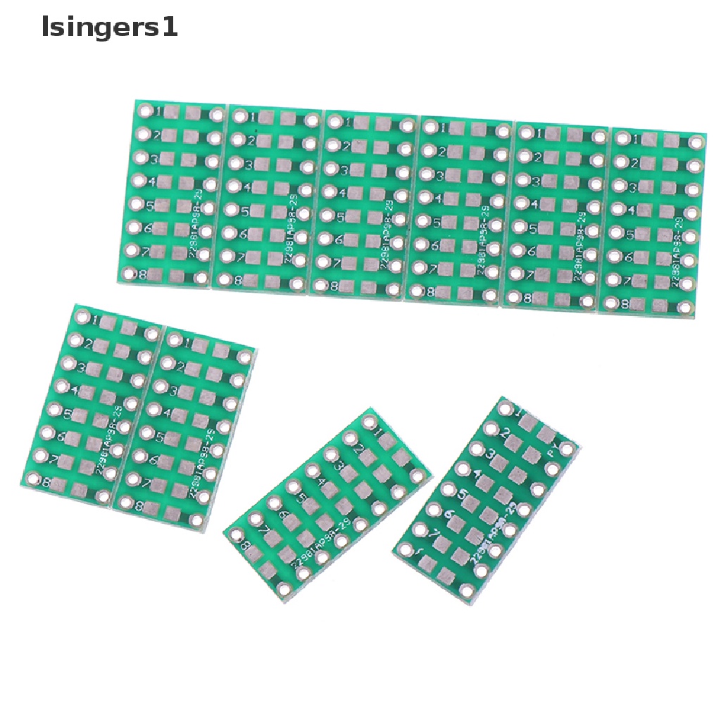 (lsingers1) 10pcs Papan PCB Konverter Komponen SMD / SMT 0805 0603 0402 Ke DIP