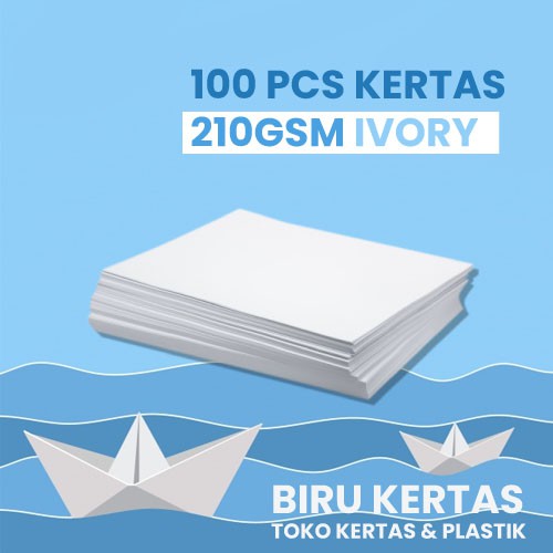 Jual 100 Lembar Kertas Ivory F4 & A4 Gramasi Tebal 210 Gsm | Shopee ...