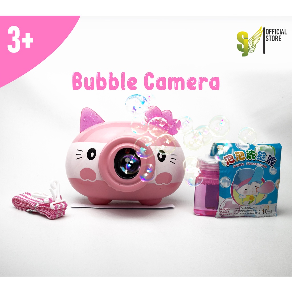 Minan Anak Bubble Camera/Mainan Anak Bubble Machine Beautiful Music-Hello Kitty 1085