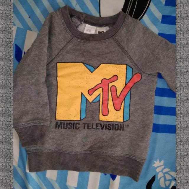 MTV Grey Sweater By H&M / Sweater Anak Branded 50ribuan / Sweater Anak H&M
