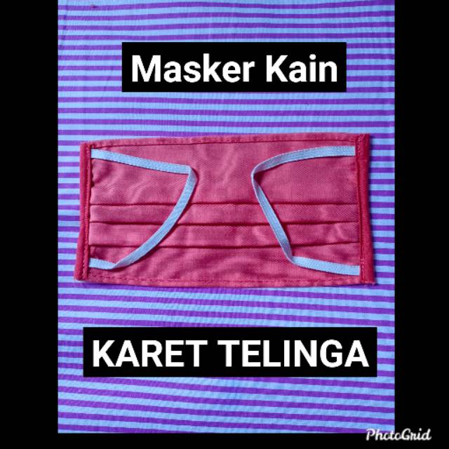  Masker  kain  karet  telinga karet  cantol  murah Shopee 