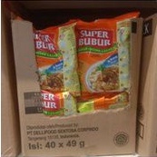 

super bubur rasa abon sapi 49 Gr - karton ( isi 40 Pcs )