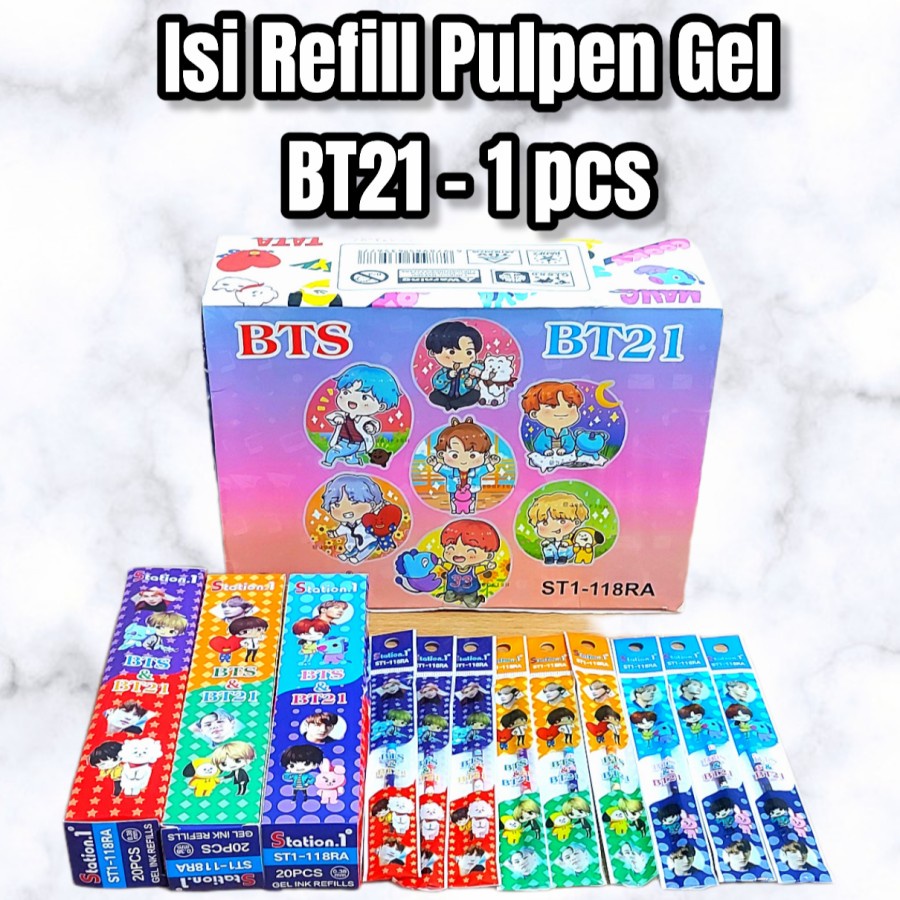 

isi Refill Tinta Pulpen Gel BT21 satuan