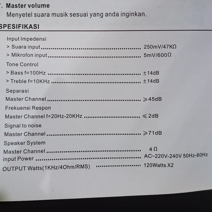 AMPLI FIRSTCLASS FC A6800 PROFESIONAL AUDIO AMPLIFIER