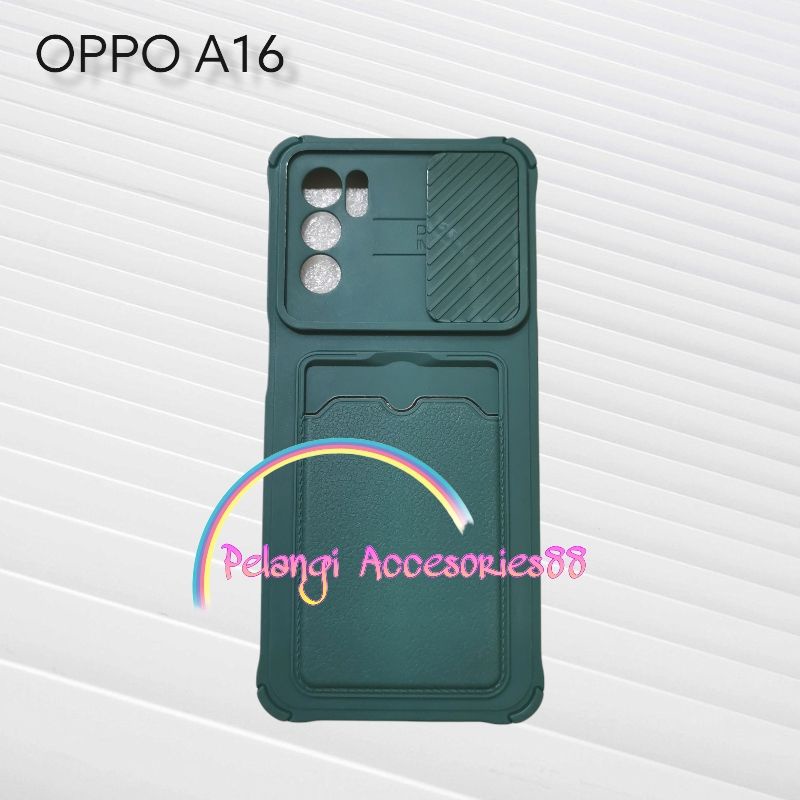 CASE OPPO A16 CASE SOFTCASE SLEDING WARNA WARNI