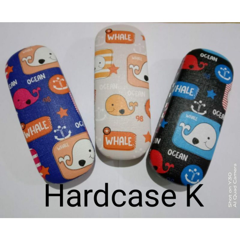 TEMPAT KACAMATA HARDCASE TYPE N ( Warna motif random )