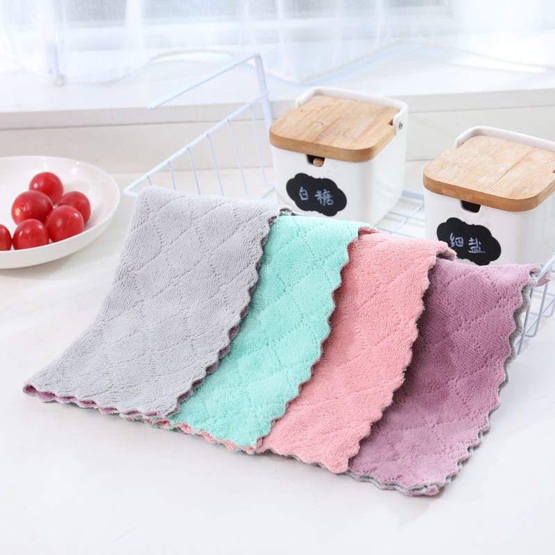 Kain Lap Dapur Microfiber Anti Minyak Lap Serbaguna