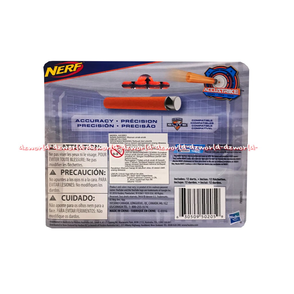 Nerf Accustrike FalconFire Pistol Mainan Refill blaster direkomendasikan untuk anak 8 tahun keatas