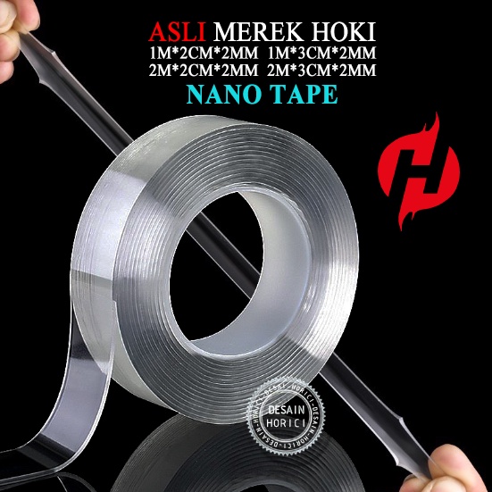 ASLI FULL NANO DOUBLE SIDED TAPE TRANSPARAN / IVY GRIP TAPE / LEM ISOLASI SELOTIP DINDING BENING KUAT SERBAGUNA 2 SISI DICUCI