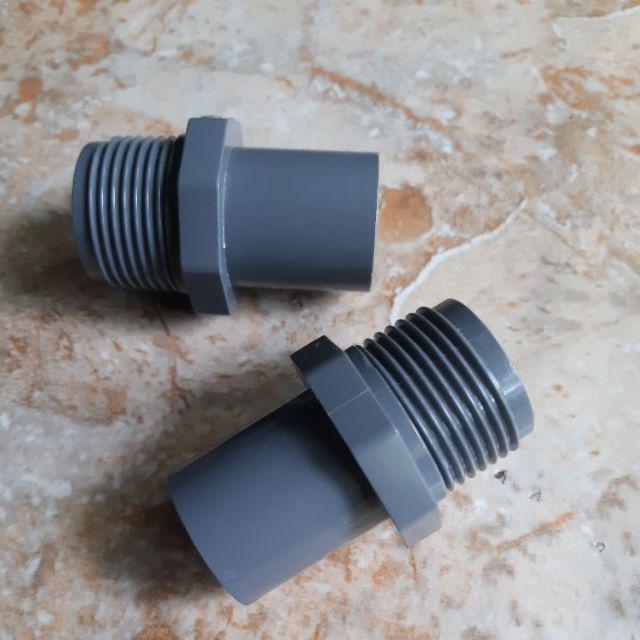 Socket Drat Luar Pvc Aw (rucika) D. 1 X 1/2 - Male Socket