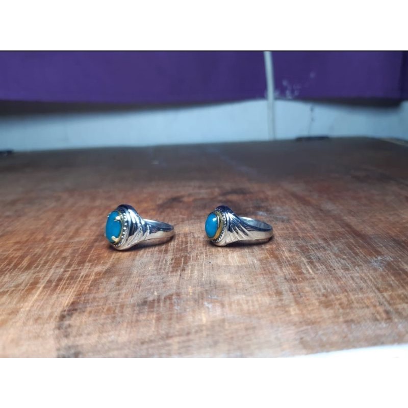 cincin Akik bacan doko ring monel.