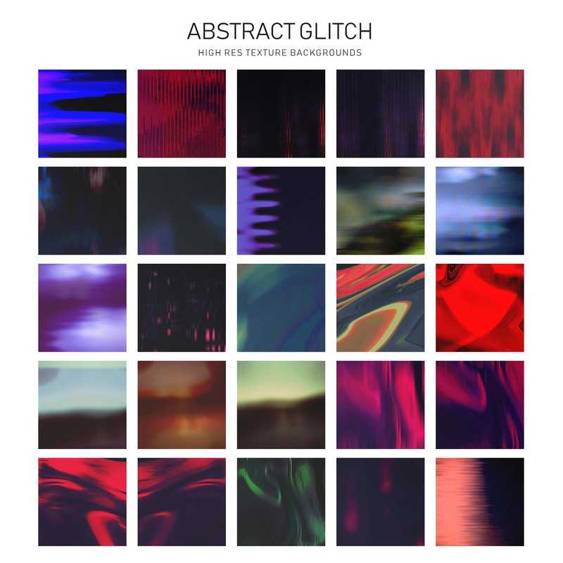 Abstract Glitch Texture Collection - JPEG Ultra HD