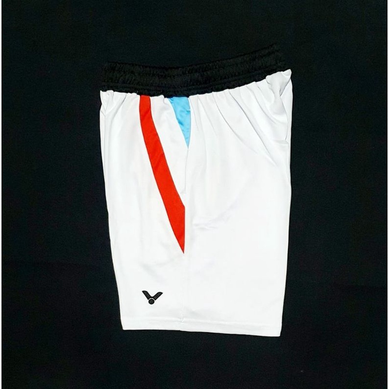 Celana Badminton Victor Import V7037 V022 V708 Crown Collection Hitam putih Navy Celana Olahraga Murah-V012 cc Putih