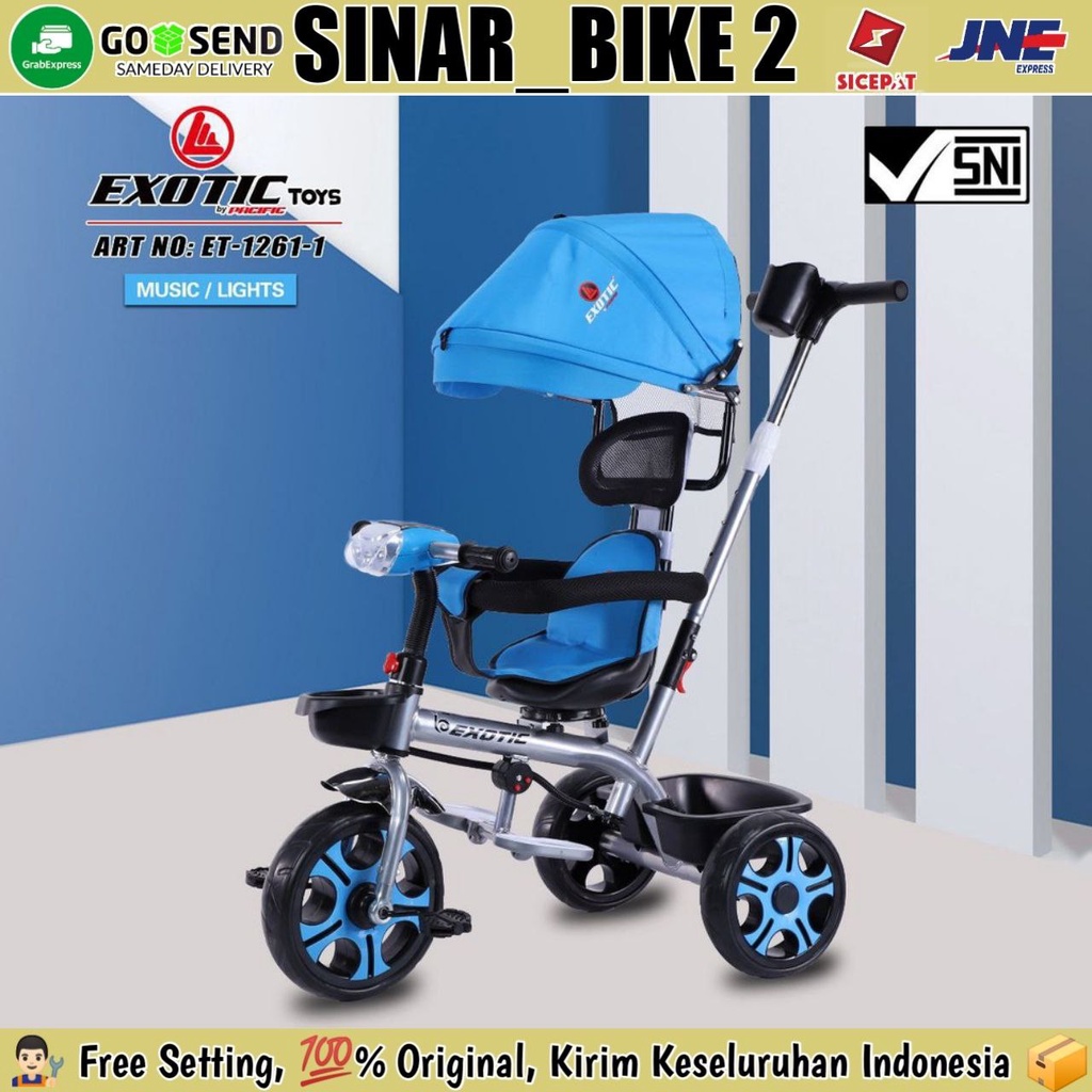 Sepeda Roda Tiga Anak Tricycle Exotic ET-1261-1