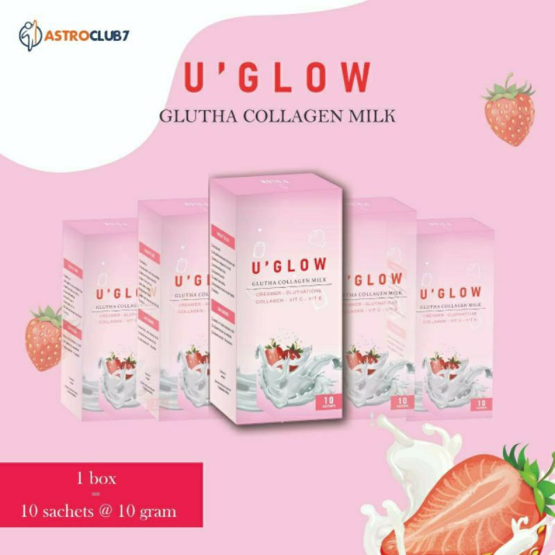 u glow/u'glow /susu kolagen/pemutih badan