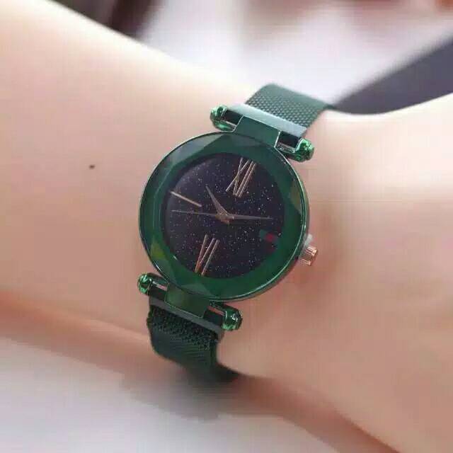 (Terima Cod)Jam Tangan Wanita Fashion Strap Magnet(Dikirim Jakarta)