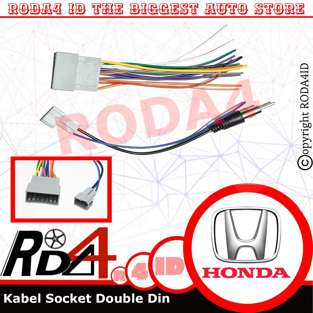 Kabel Soket HONDA Head Unit Tape Audio Plug And Play