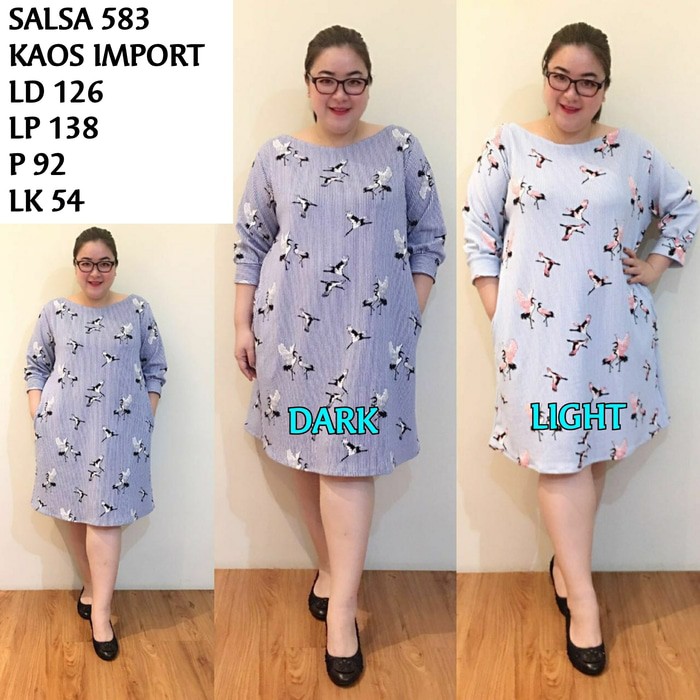 JUMBO SALSA 583 DRESS BIGSIZE