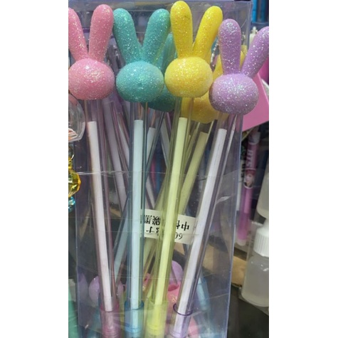 

pulpen gliter kepala kelinci (1pcs)