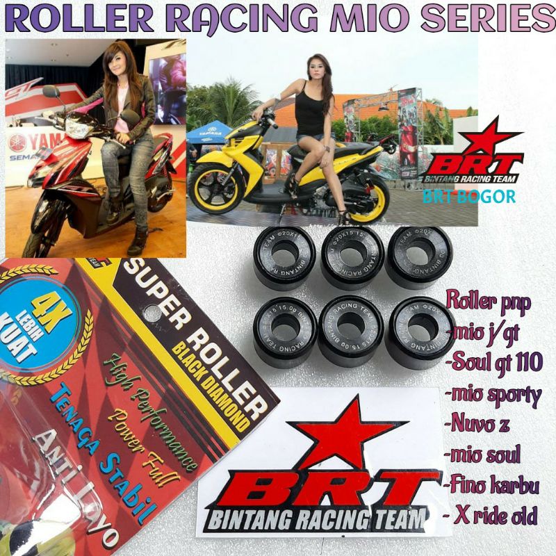 ROLLER RACING BRT MIO J ROLLER RACING MIO SPORTY ROLLER MIO KARBU ROLLER MIO SPORTY OLD ROLER MIO OLD SUPER ROLLER BRT MIO SPORTY MIO SMILE MIO OLDROLLER BRT MIO J/MIOGT/MIO SOUL/MIO SPORTY/SOUL GT 110/FINO KARBU (5TL)