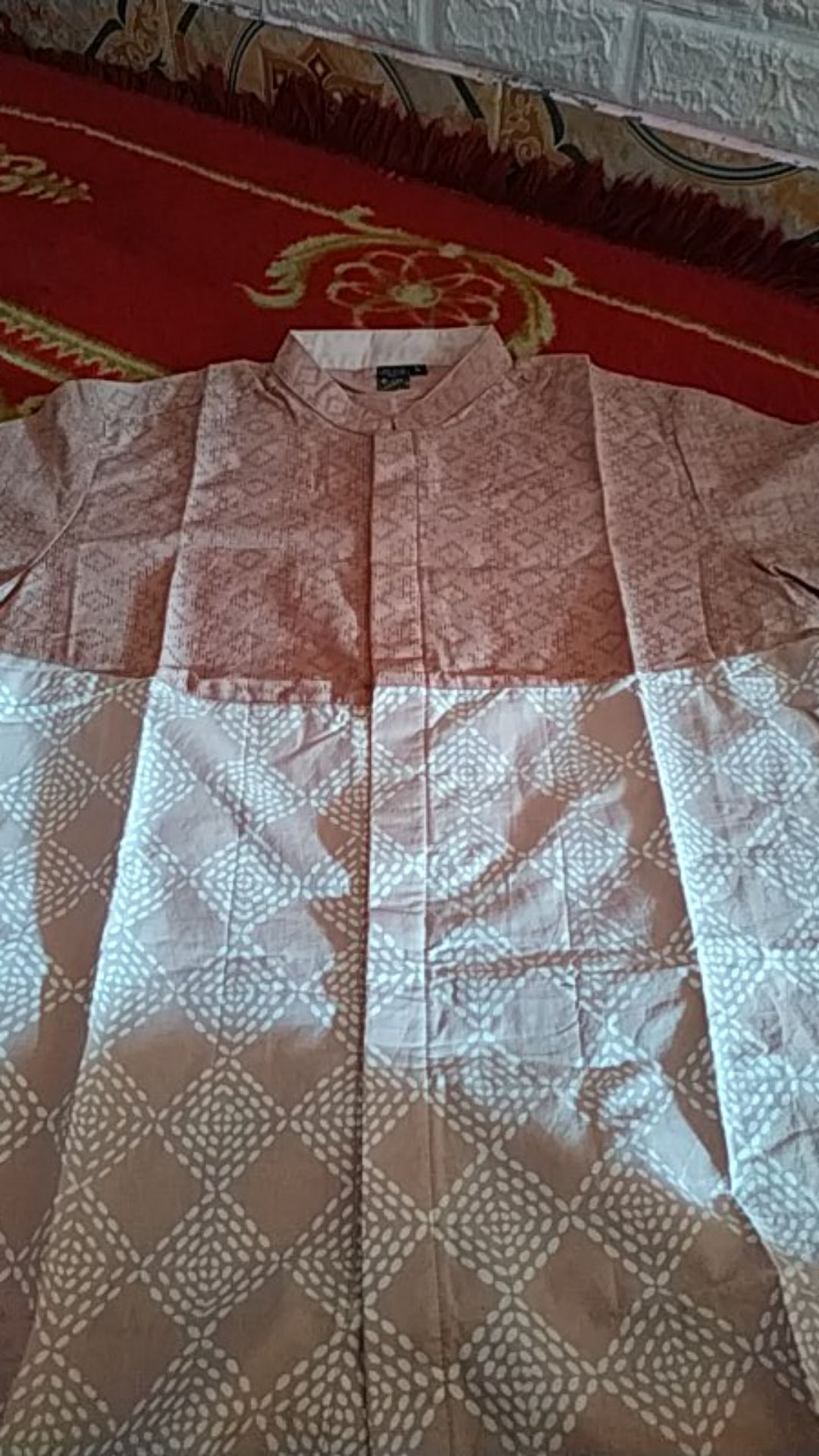 Open Preorder Kemeja Batik Couple Anak & Ayah Panjang / Pendek, Kombinasi Krem