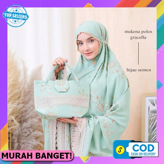 Mukena Terusan Dewasa Rayon Semi Jumbo Bahan Adem Model Terbaru 2022 - Mukena Terusan Talitha Semi J