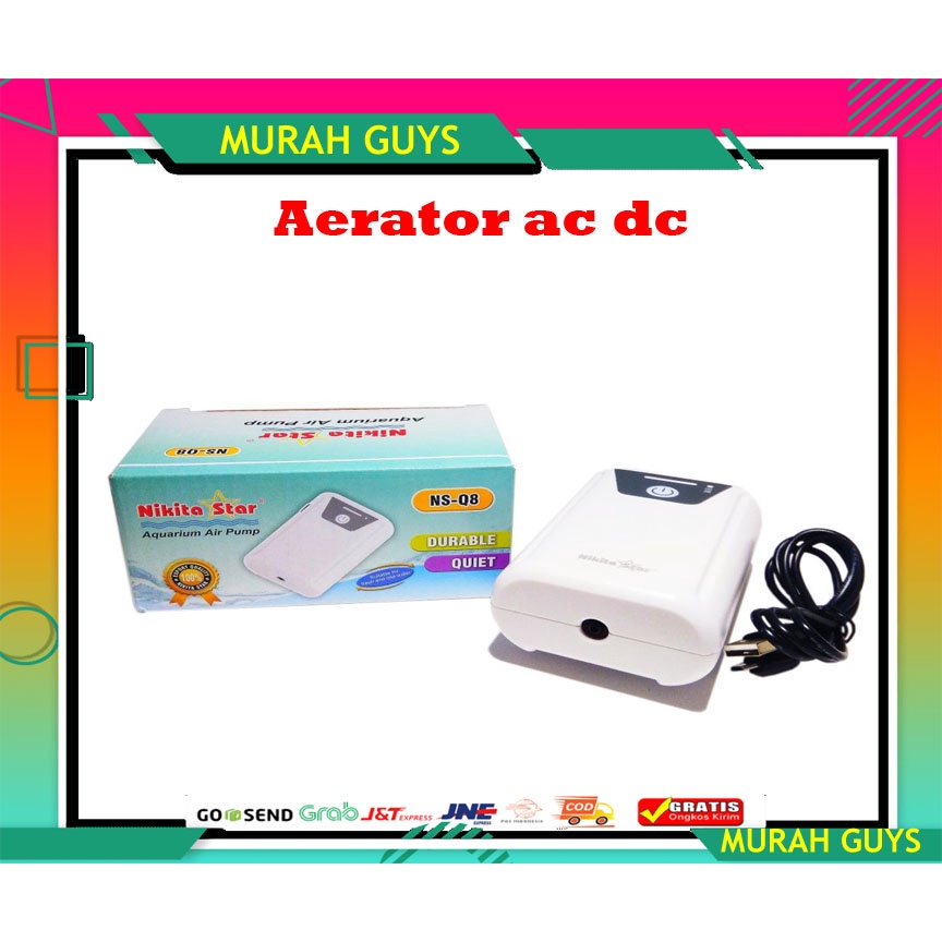 AERATOR AC-DC POMPA UDARA USB Nikita Star Q8