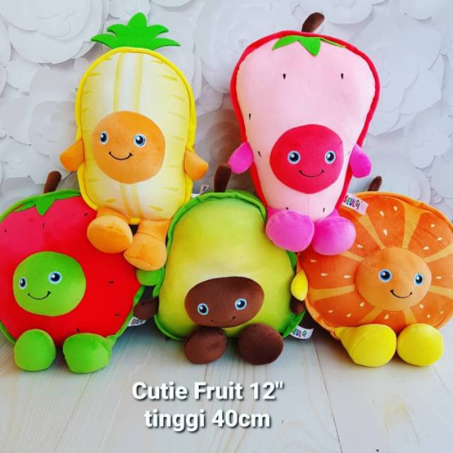 Boneka buah lucu avocado orange strawberry telur lucu