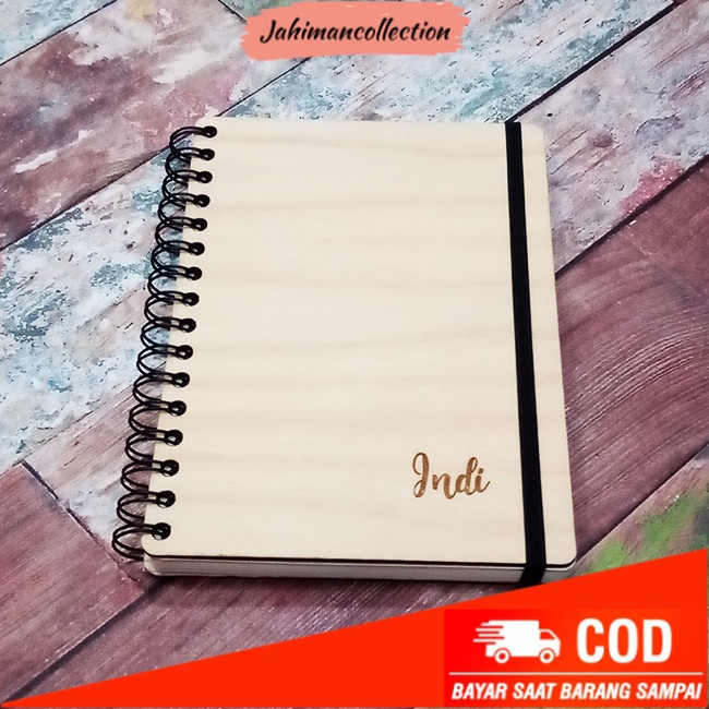 

✨ BISA COD ✨ Sketchbook / Notes / Journal / Buku Catatan Cover Kayu - A5