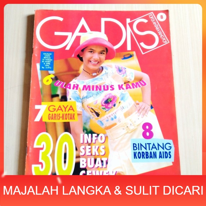 Majalah GADIS No.8 Mar 1994 ELSIE + POSTER KALENDER Langka