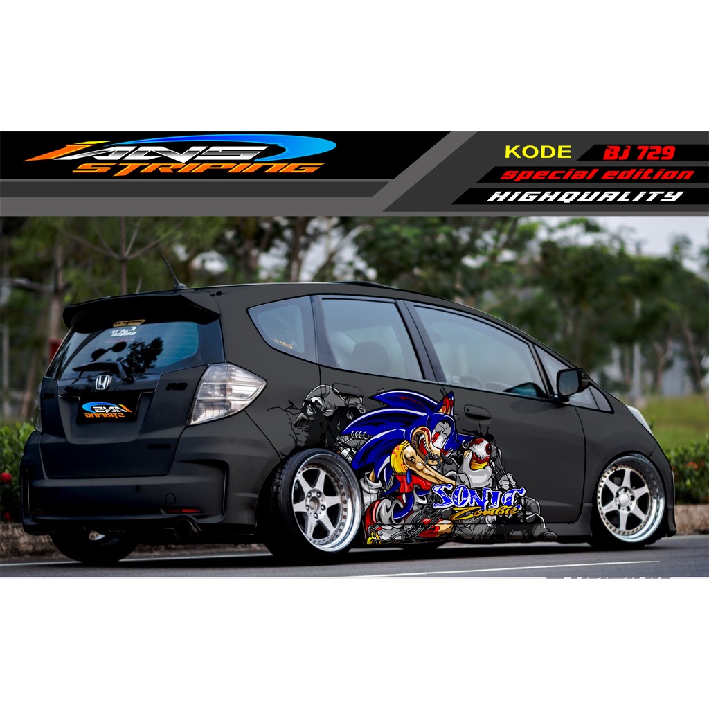 DECAL STICKER MOBIL HONDA BRIO / JAZZ RS / MOBILIO / AGYA / YARIS / ATOS / STICKER MOBIL