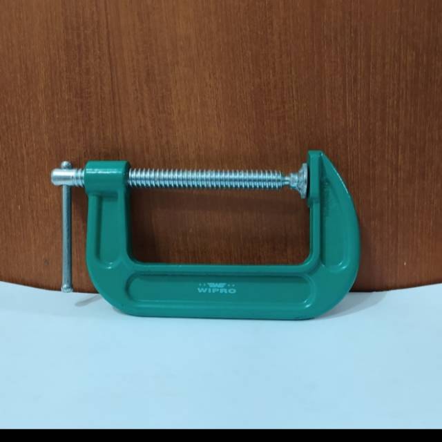 Catok Klem Kayu Clamp C 4" inch Alat Penjepit Wipro