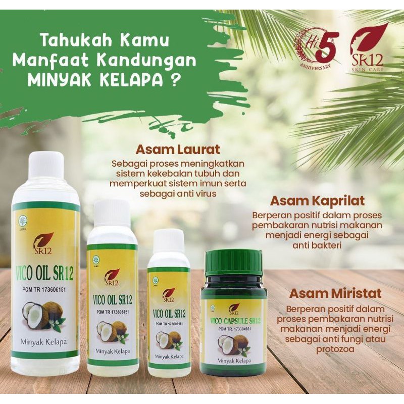 VCO Virgin Coconut Oil SR12 100ml Minyak Kelapa Murni COLD PRESS Premium VIRGIN COCONUT OIL