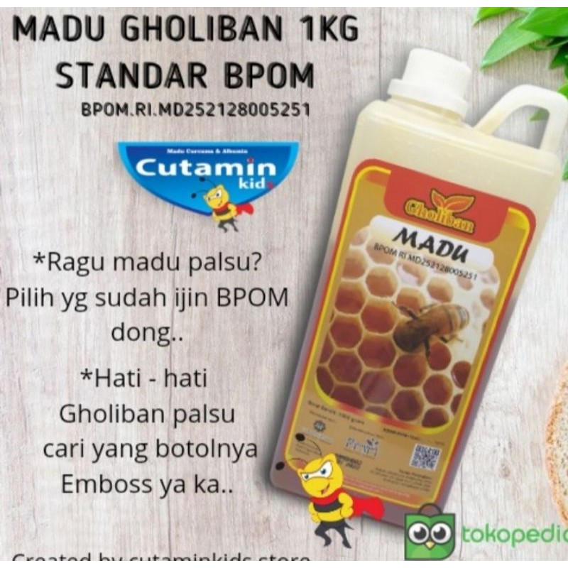 

madu Gholiban 1kg BPPOM madu hutan kalimantan