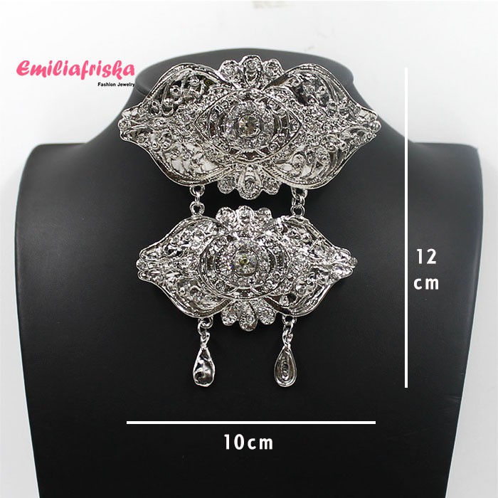 Bros Kebaya 2 Susun Etnik Jogja Juntai Aksesoris Hijab Murah Wanita