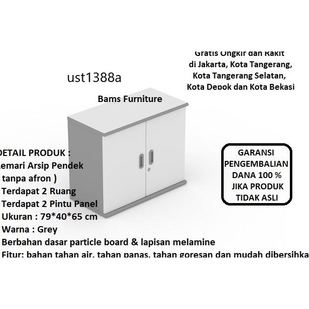 

Office & Stationery | Document Organizer | Lemari Arsip Lemari Dokumen Pendek Pintu Panel Tipe Ust1388A | Best Seller