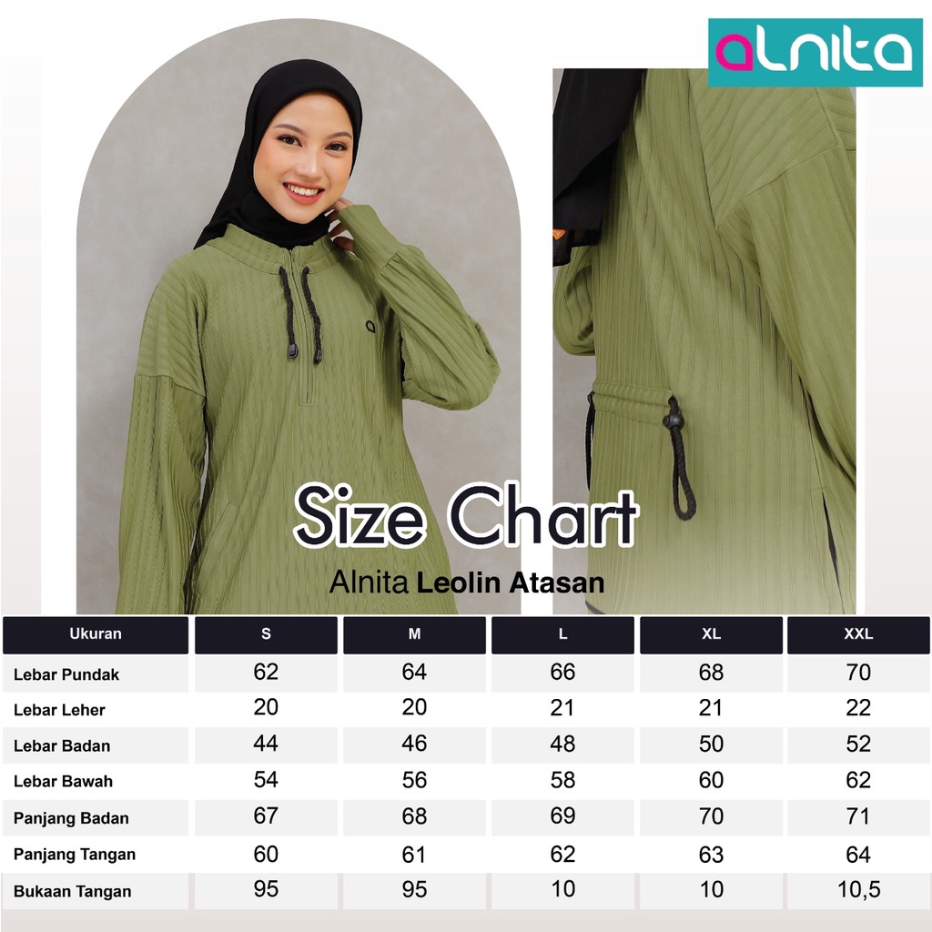 Alnita Leolin Atasan Bahan Risel Rib Atasan Olahraga Trendi Fashion Wanita by Alnita bisa COD