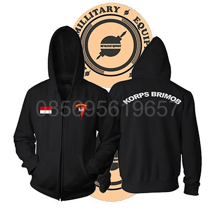 jaket hoodie brimob