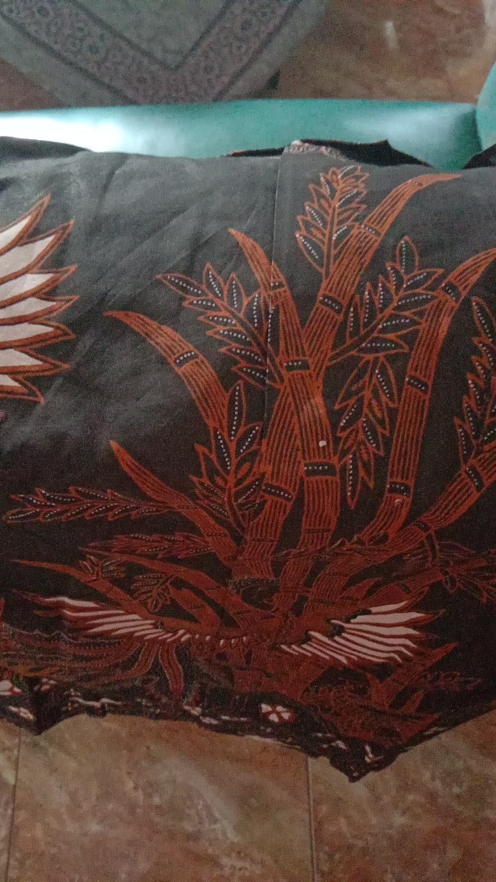 Bambu Kemeja Batik Pria Lengan Pendek Full Furing Katun Halus Sragenan