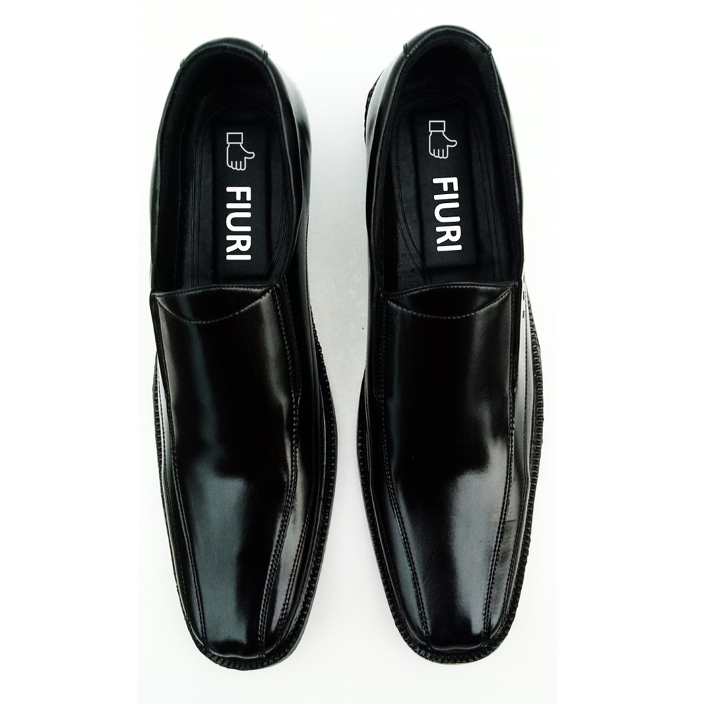 FIURI SB 6  - Sepatu Pantofel 36-46 Kerja Pria - Pantopel Kantor Hitam - Pantofel Pria Murah