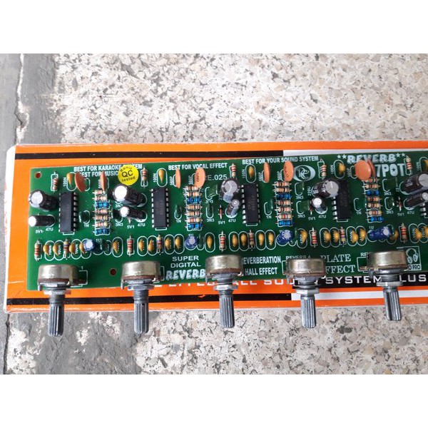Promo Palingmurah                              kit audio kit echo reverb 7 potensio efek vokal