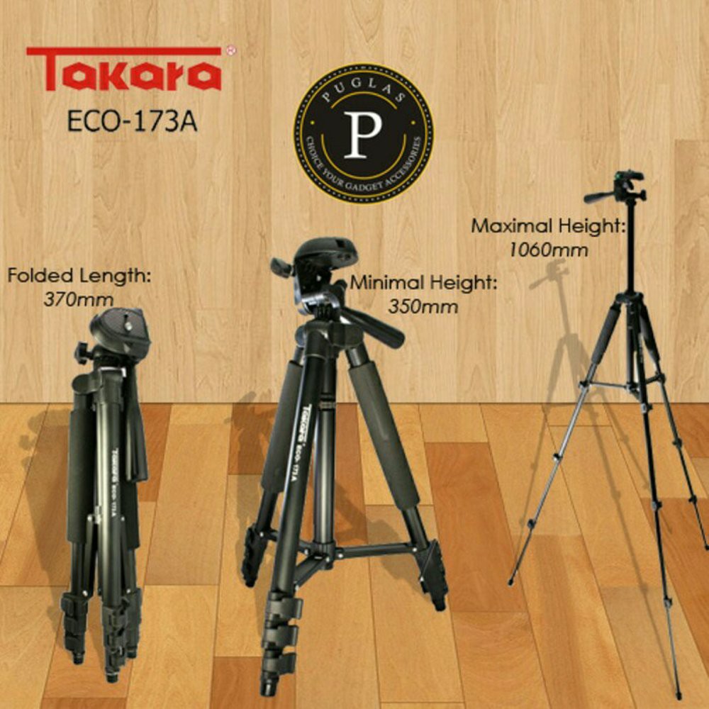 tripod hp takara eco 173A tripot kamera takara 173 stand handphone handycam tripod