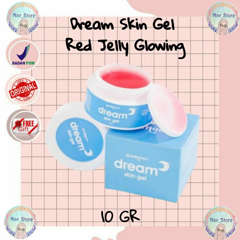 RED JELLY GLOWING | DREAM SKIN GEL BY GEAMOORE | RED JELLY SLEEPING MASK | BPOM | 100% ORIGINAL