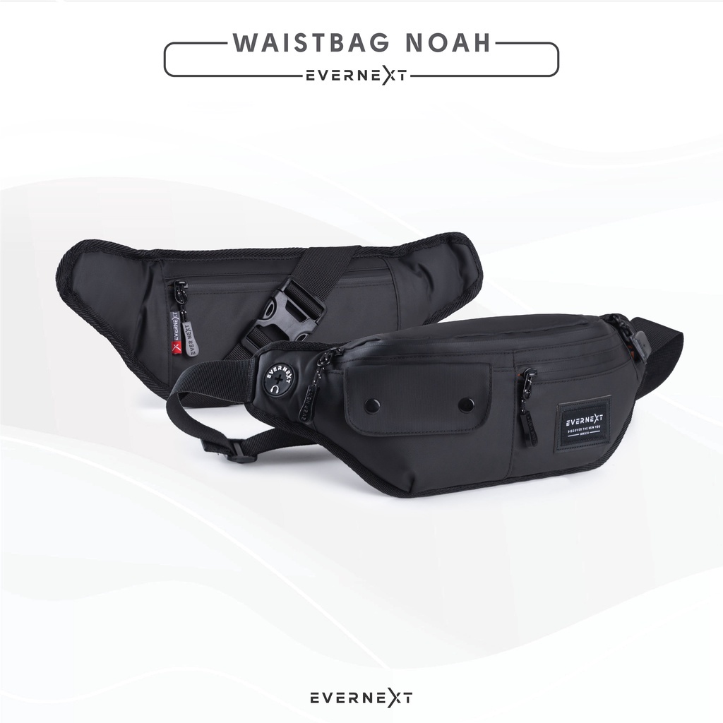 Tas waist bag pria terbaru kualitas branded original selempang cowok distro terkini slempang laki laki tas pinggang pria import waitsbag pria termurah waisbag pria tas pria selempang waterproof anti air tas selempang pria anti maling NOAH series