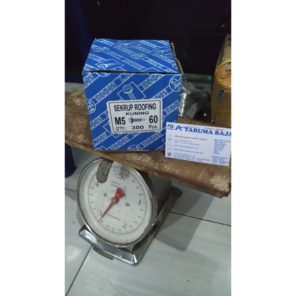 Skrup Roofing 6 cm - Skrup Spandeck M5 x 60 - Paku Roofing Spandeck - Skrup Atap 12 x 60