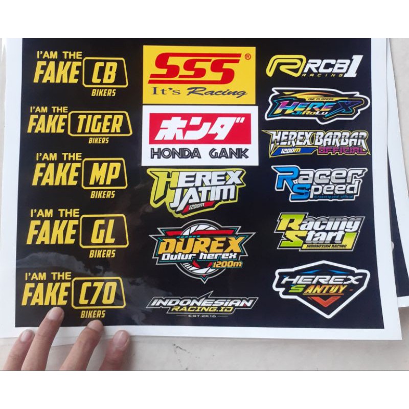 sticker pack herex isi 17 pcs