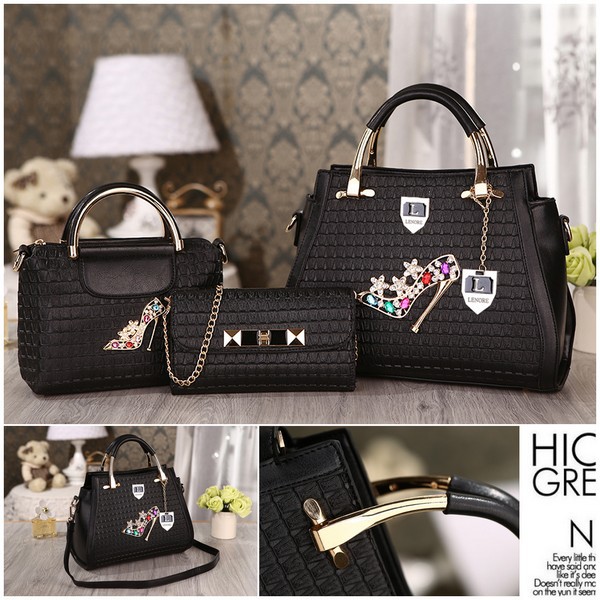 PROMO NATAL SQ2314 GROSIR TAS BATAM IMPORT TAS 3IN1 TAS BRANDED BATAM LENORE SEPATU CINDERELLA A