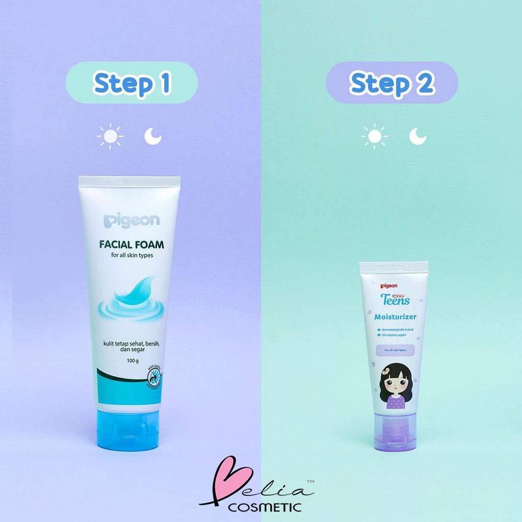 ❤ BELIA ❤ PIGEON TEENS Facial Foam 100g | 40g | Moisturizer 20mL | Face Powder 12g | Sunscreen 30mL | Acne Ranger Series